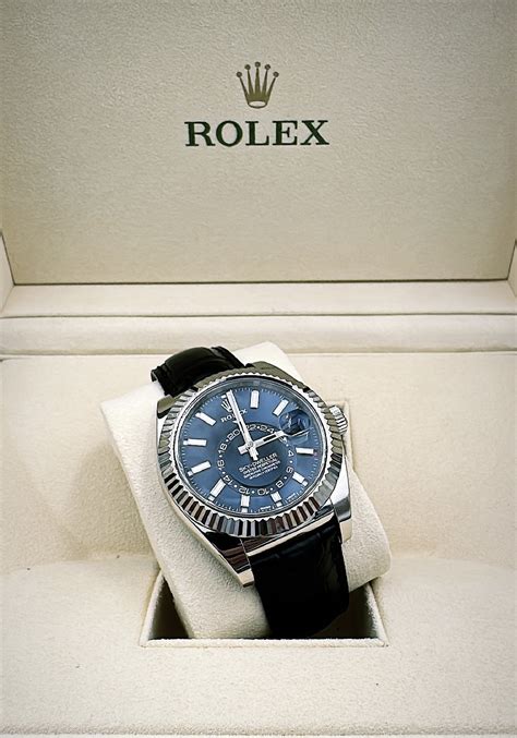 rolex 326139 blue|rolex sky dweller price.